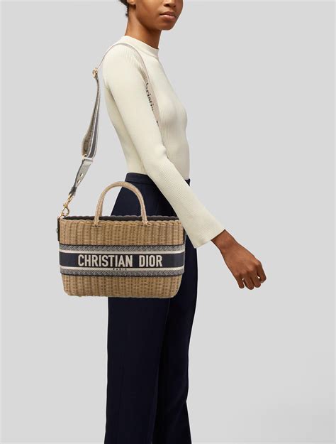 christian dior wicker bag|christian dior basket bag.